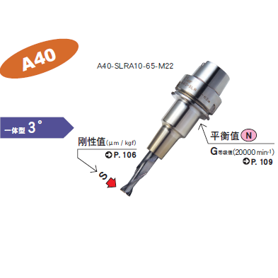 A40一体式热装刀柄