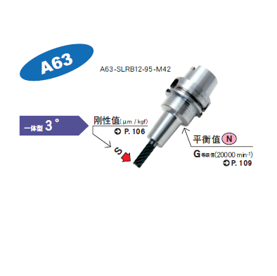 A63一体式热装刀柄