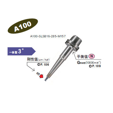 A100一体式热装刀柄