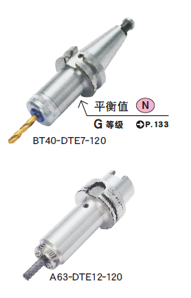 超弹性筒夹刀柄E型(DTE)