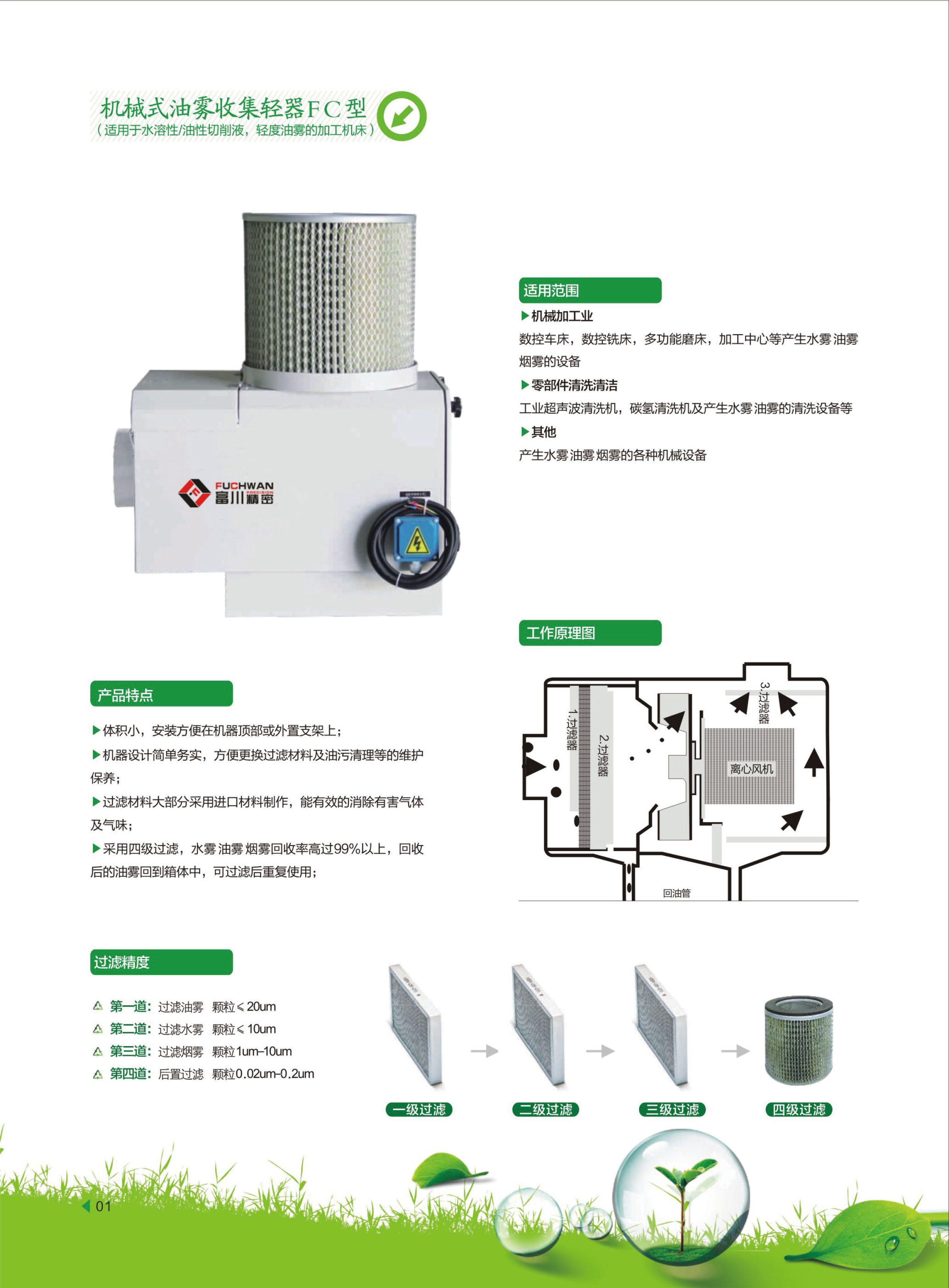 机械式油雾收集器FC型