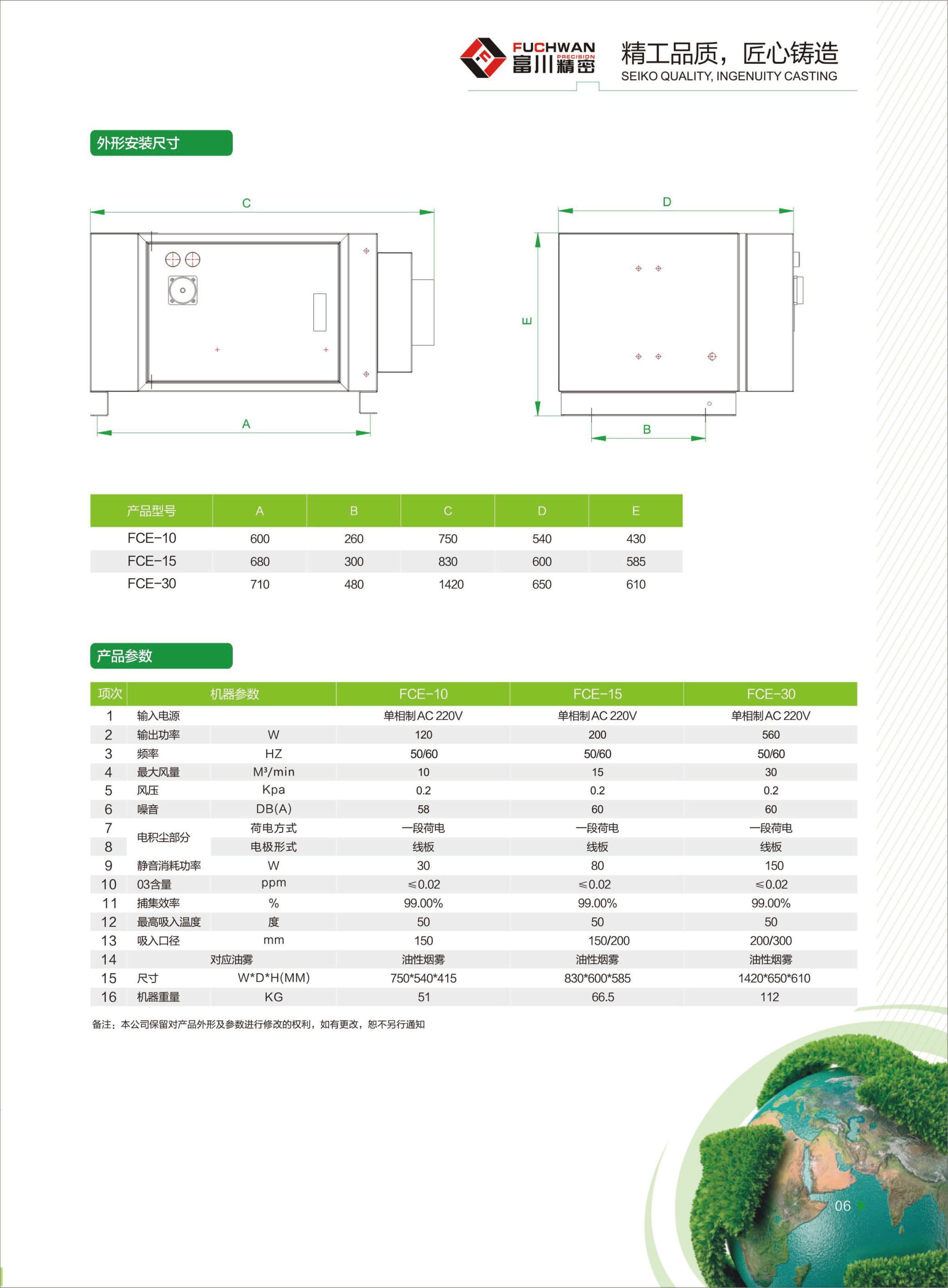 油雾收集器FCE-15